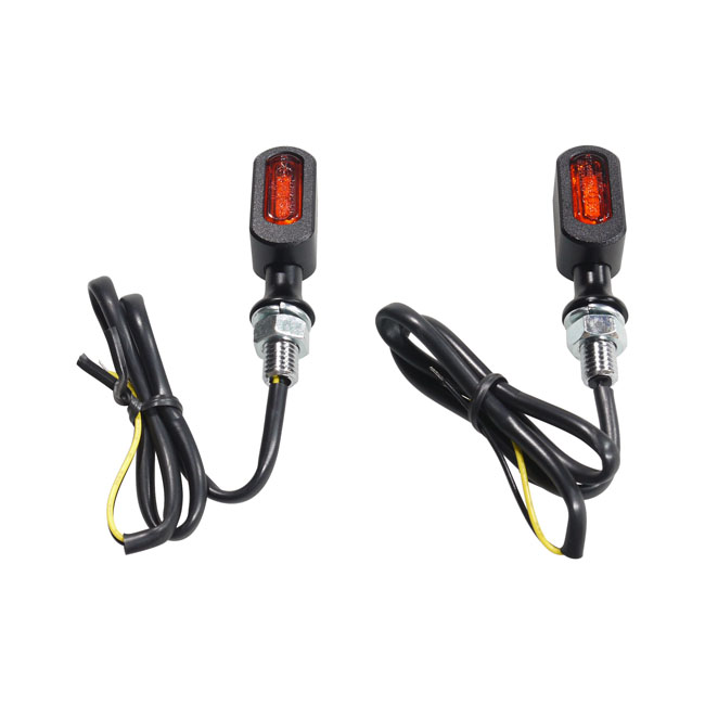 Fastline, LED 3-1 taillight/turn signals. Black/amber lens