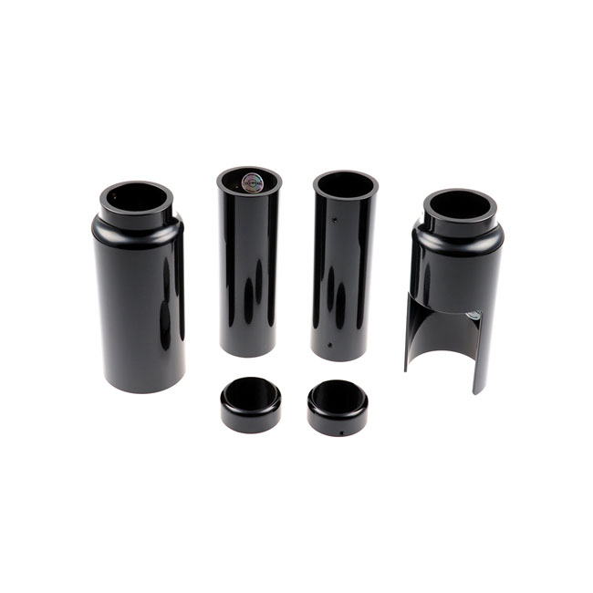 CULT-WERK, 6-PIECE FORK TUBE COVER KIT. GLOSS BLACK