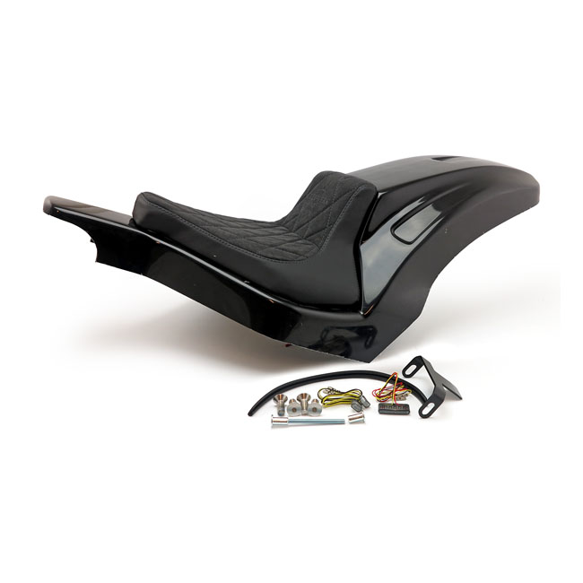 Cult-Werk, Softail wide fender kit 'Racing'. Solo seat