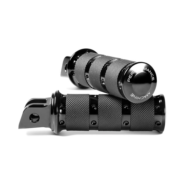 Performance Machine, XLS rider footpegs. Black