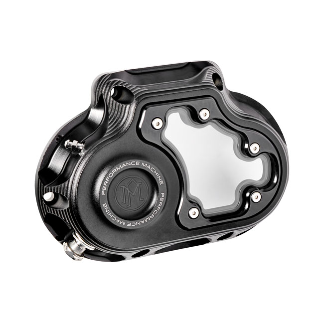 PM transmission end cover Vision, hydraulic. Black ops
