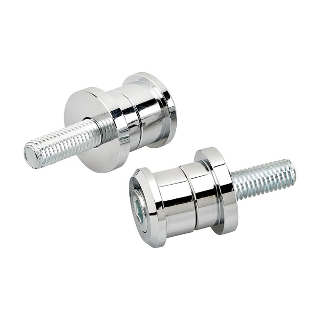 Biltwell, solid riser bushing set. Chrome