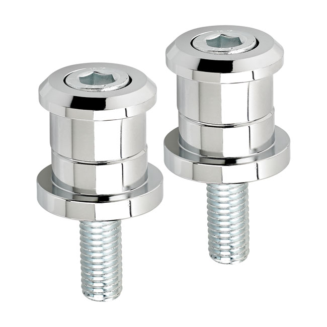 Biltwell, solid riser bushing set. Chrome