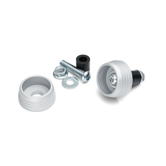 Kuryakyn, Lodestar front axle sliders. Silver