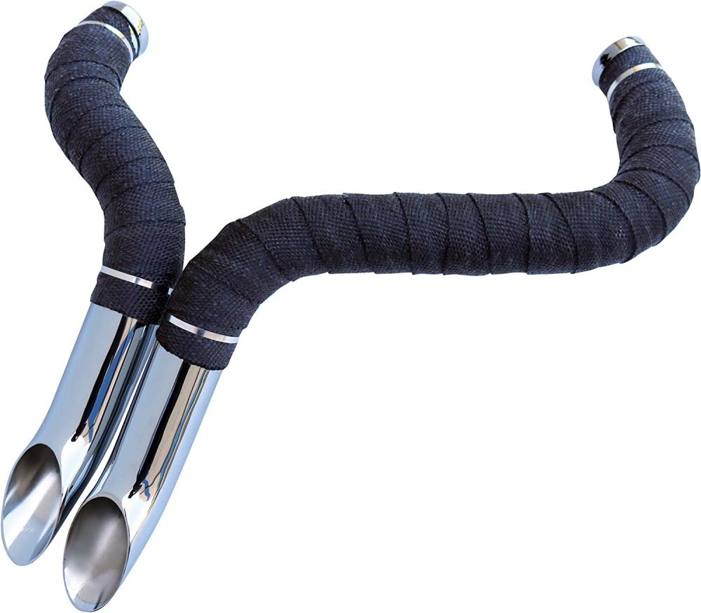 Ultima Short Shots, 2" Chrome Exhaust Pipes with Black