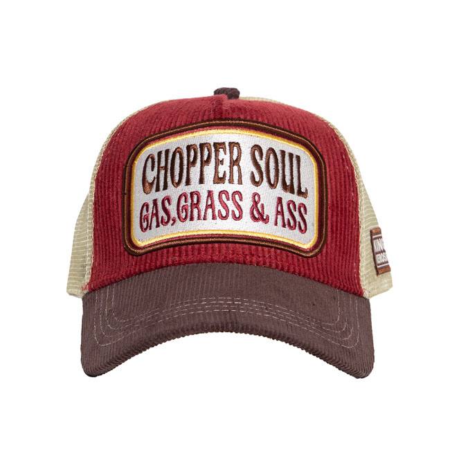 King Kerosin Chopper Soul cap brown & red