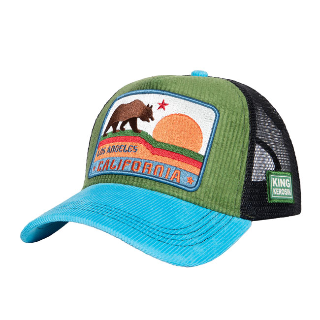 King Kerosin California cap blue & green