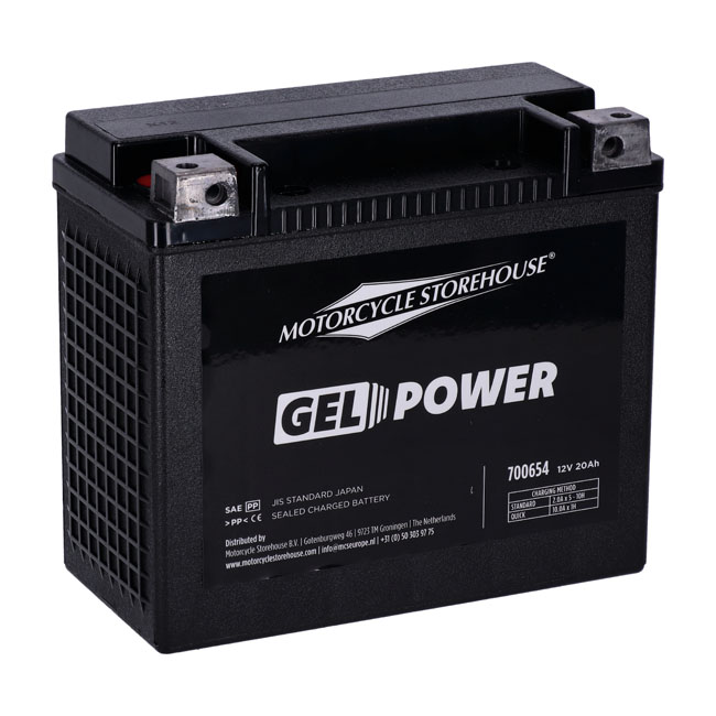 MCS, Nano Series sealed GEL battery. 12V, 20Ah, 360cca