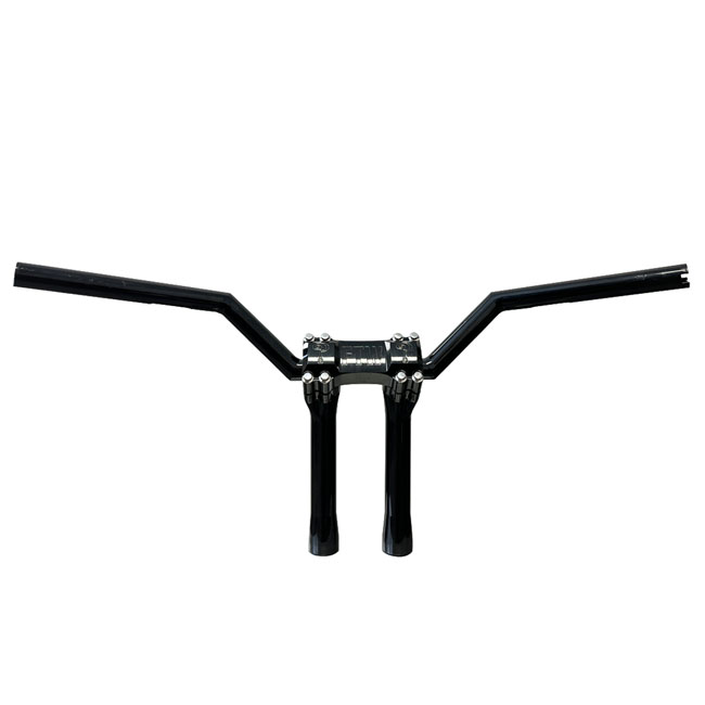 Indian Larry, BK Brawler aluminum handlebars 4" rise. Black