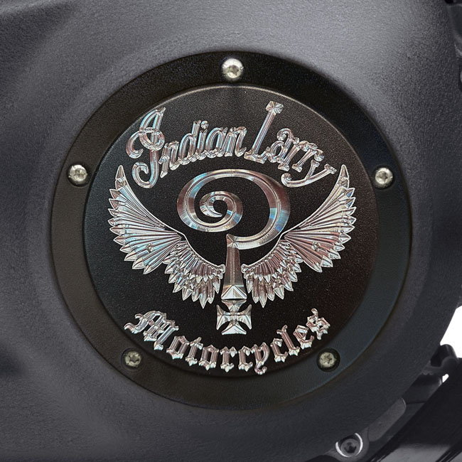 Indian Larry, ''Indian Larry'' logo derby cover. Matte black