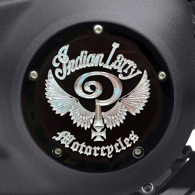 Indian Larry, ''Indian Larry'' logo derby cover. Gloss black
