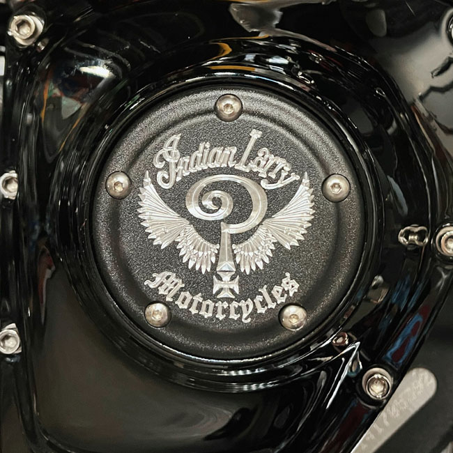 Indian Larry, ''Indian Larry'' logo 5-hole point cover. Matte