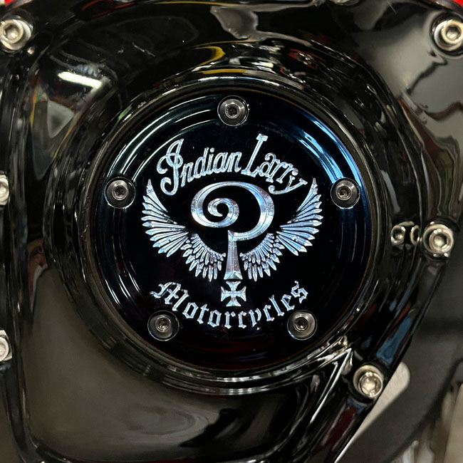 Indian Larry, ''Indian Larry'' logo 5-hole point cover. Gloss