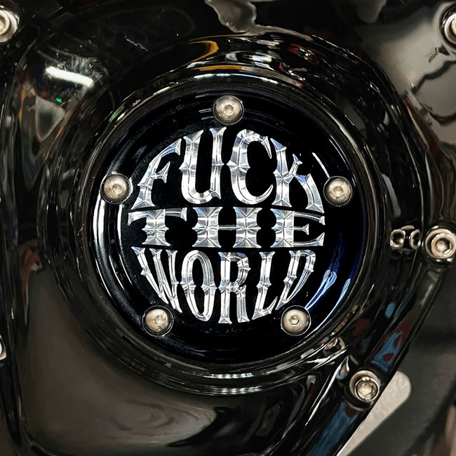 Indian Larry, ''FTW'' logo 5-hole point cover. Gloss black