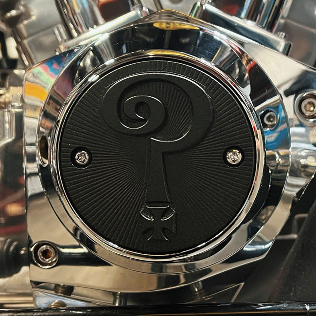 Indian Larry, ''Question Mark'' 2-hole point cover. Black