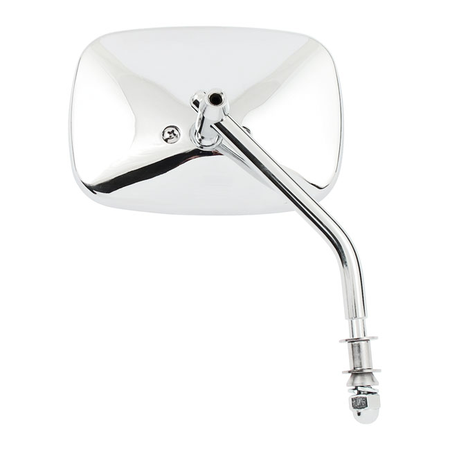 OEM style replacement mirror. Chrome