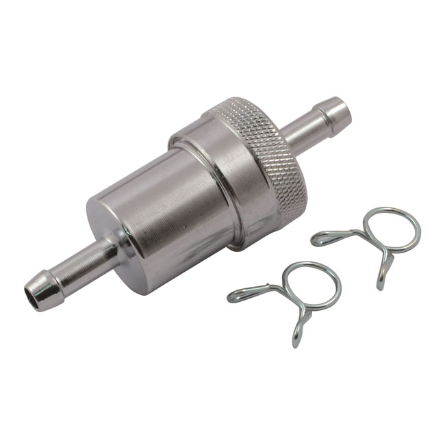 krom aluminum bränslefilter, 5/16 tum