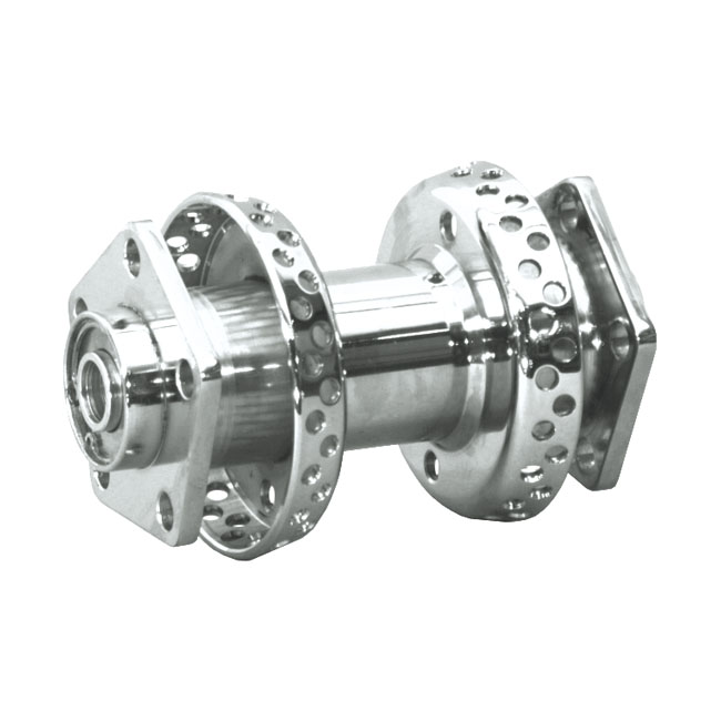 DUAL FLANGE HUB, CHROME, 80 SPOKE