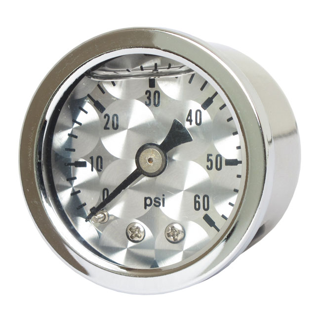 Marshall oil pressure gauge, 0-60 PSI. Stainless housing