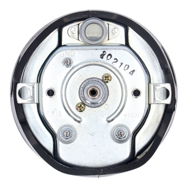 FL speedo/tachometer, '73-84 face', black. 2:1 KMH