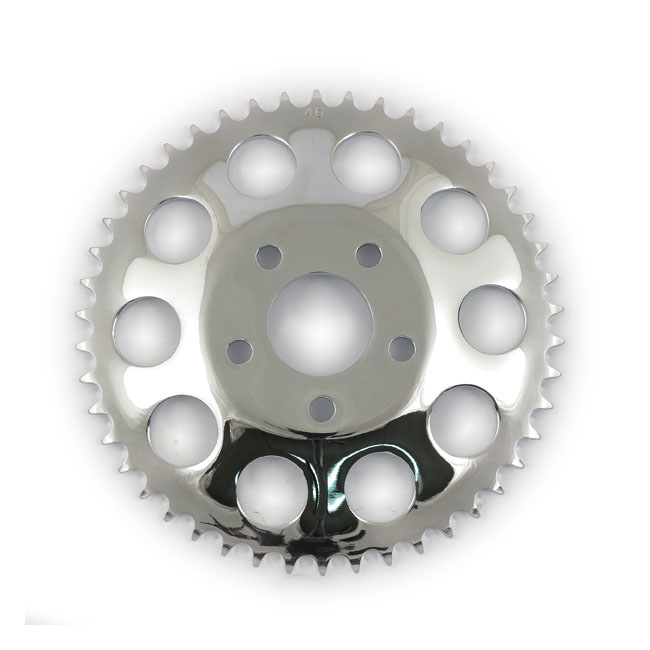 REAR SPROCKET, CHROME. 46T