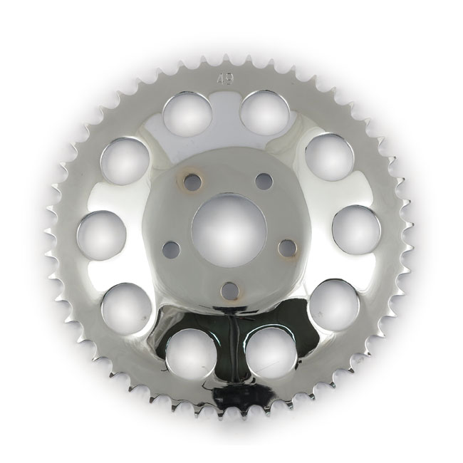 REAR SPROCKET, CHROME. 49T