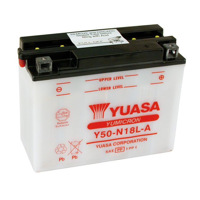 Yuasa, Yumicron 12V lead-acid battery. 20Ah