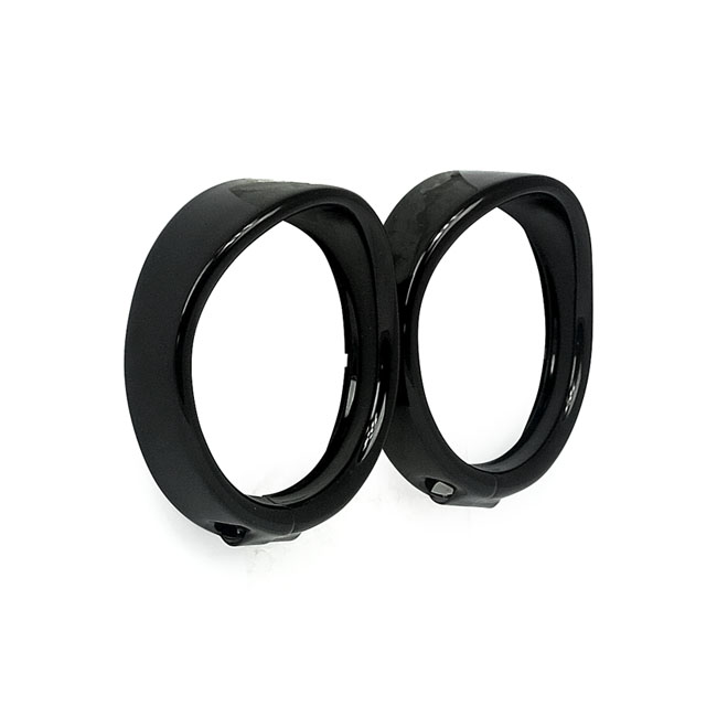 TURNSIGNAL TRIM RINGS, VISOR STYLE