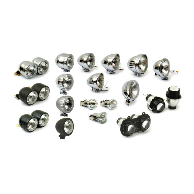 4 INCH DUAL HEADLAMP ASSY, CHROME