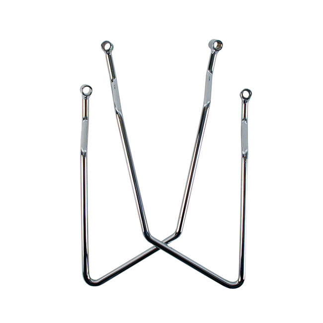 Saddlebag support kit. Chrome