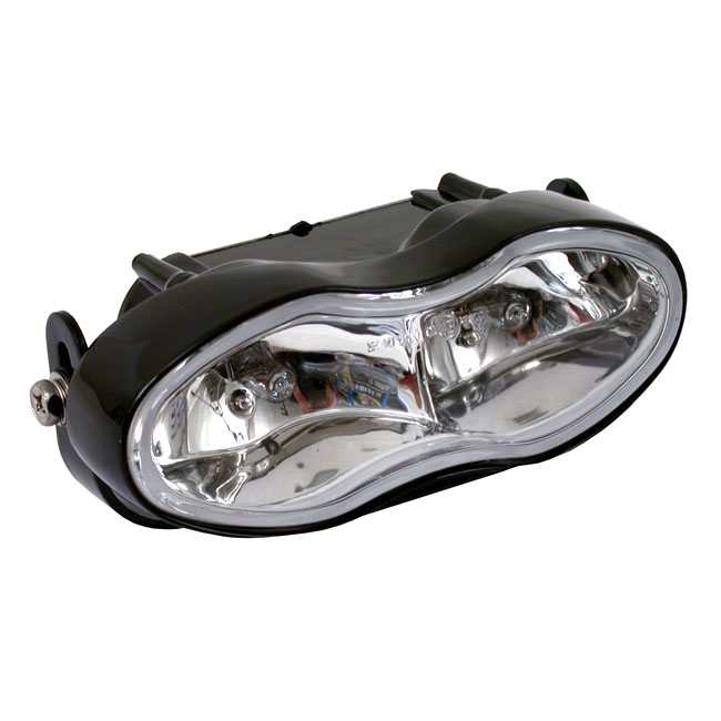 OVAL DOUBLE HEADLAMP, NO HOUSING. CLEAR