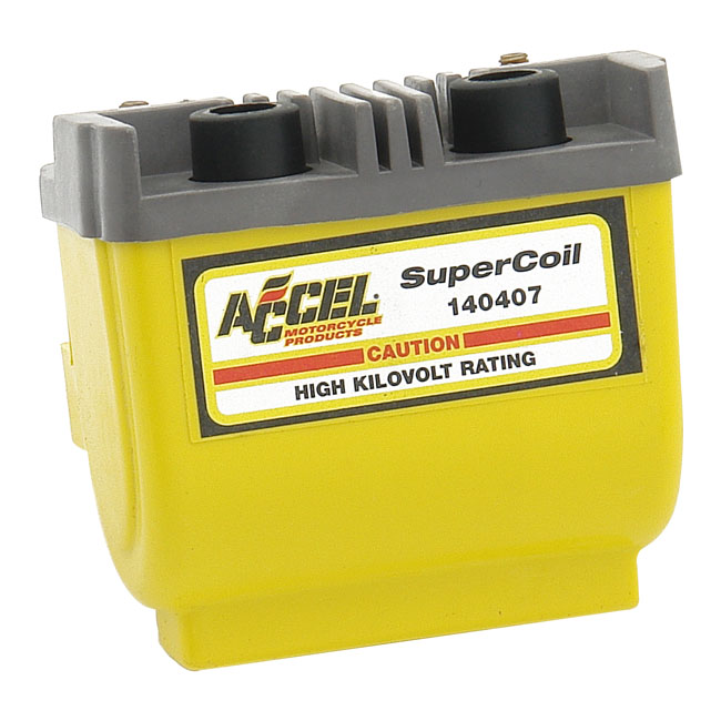 Accel, HEI Super coil yellow, 12V / 2.3 ohm