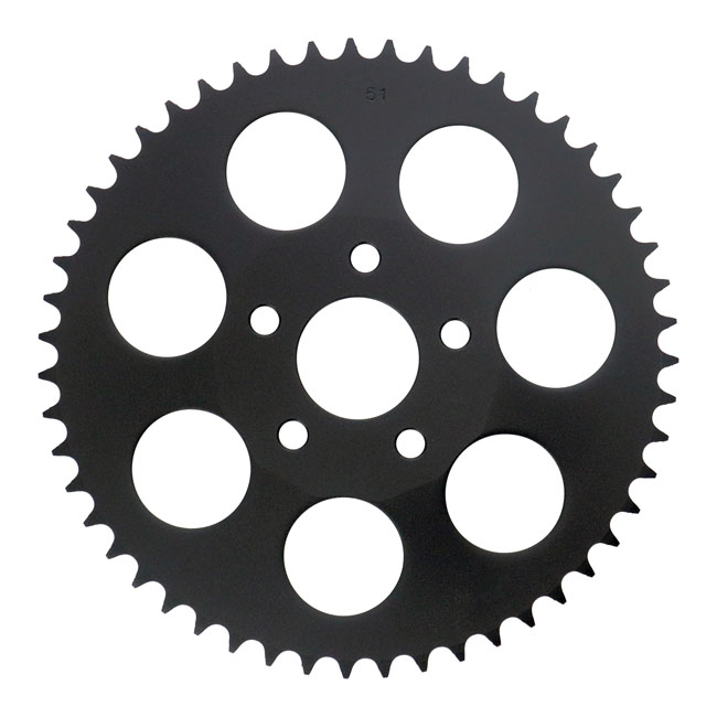 REAR SPROCKET, BLACK. 51T