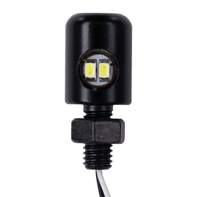 LICENSE PLATE LIGHT, LED. BLACK
