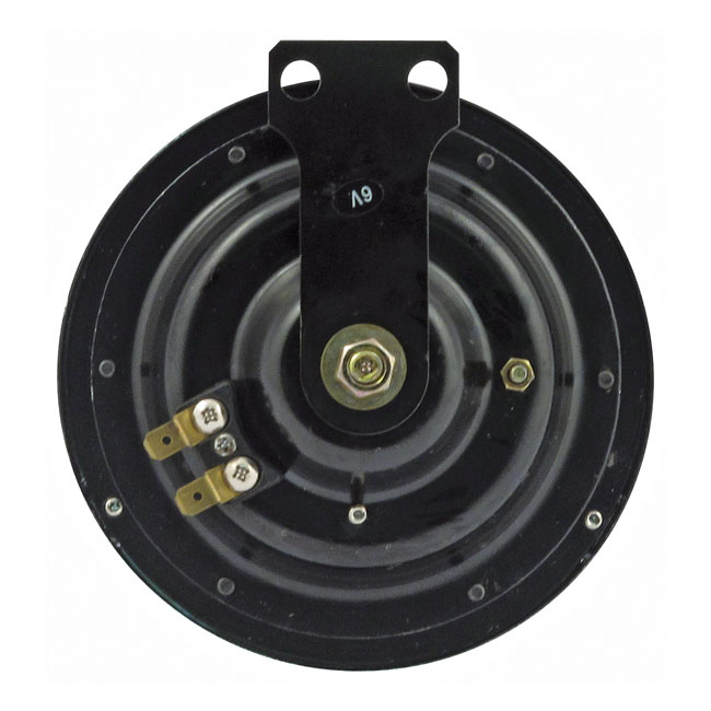 Reproduction 5-1/2" Springer horn. Chrome. 6V