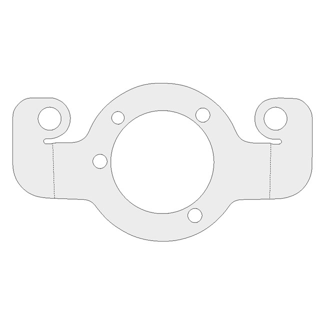 Air cleaner adapter bracket. Chrome