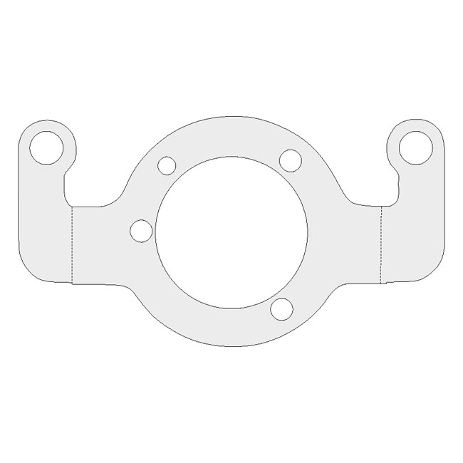 Air cleaner adapter bracket. Chrome