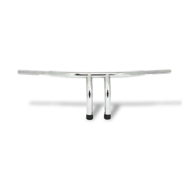 Fat 1-1/4" Tiller bar, 8" rise, krom