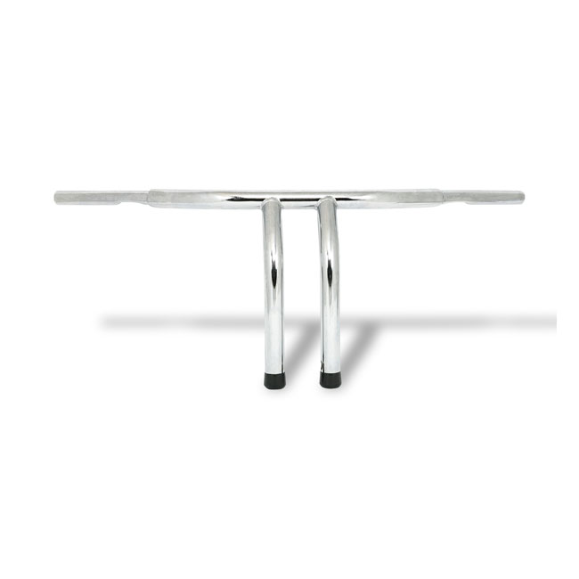 Fat 1-1/4" Tiller bar, 12" rise, krom