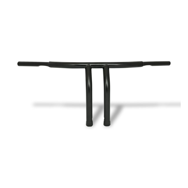 Fat 1-1/4" Tiller bar, 12" rise, svart