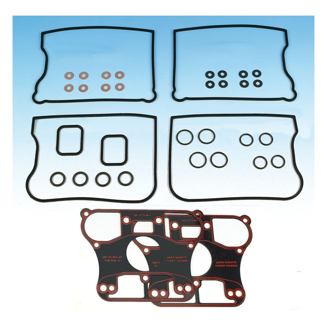 James, rocker cover gasket set. Steel base