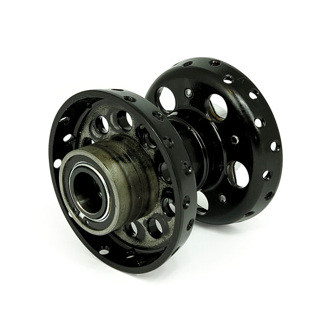 Reproduction Star hub, for OEM axle. Black with chrome star