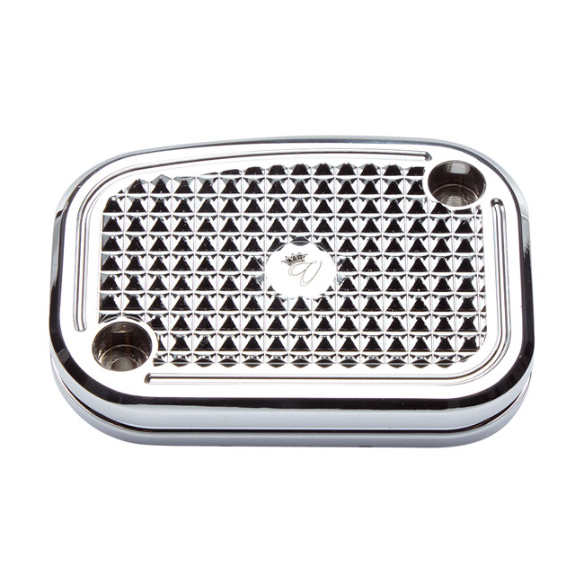 Vity's Design, Diamond handlebar master cylinder cover. Chr.