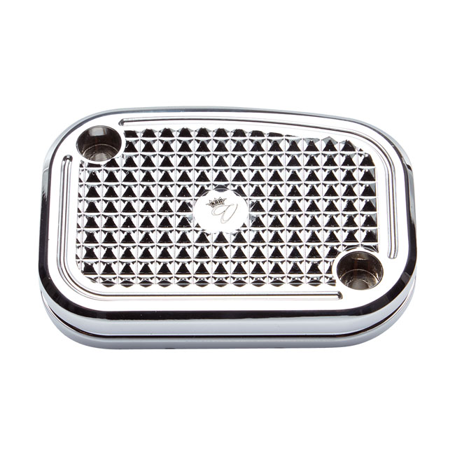 Vity's Design, Diamond handlebar master cylinder cover. Chr.