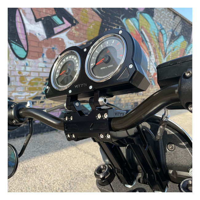 Vity's Design, 10" adjustable risers. Black