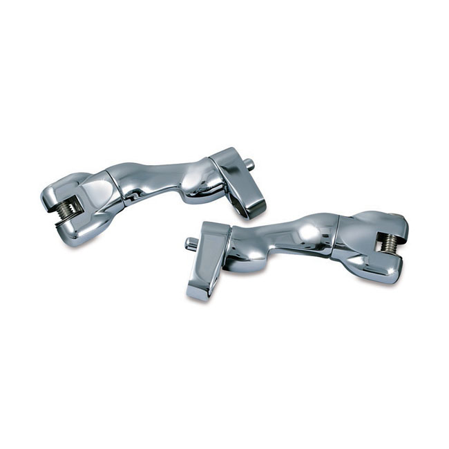 Kuryakyn, adjustable passenger peg mounts. Chrome