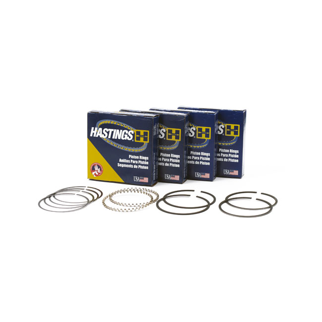 Hastings, 3-1/2" bore piston rings chr/moly. +.005"