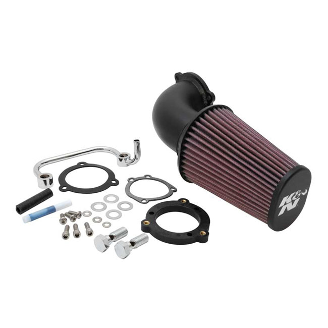 K&N, AirCharger performance air cleaner kit. Black