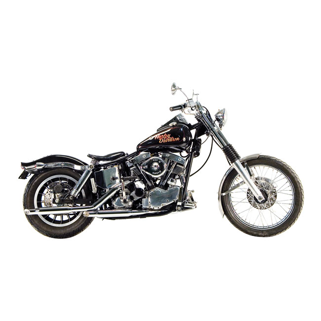 Paughco, Shorty exhaust (38"). Chrome