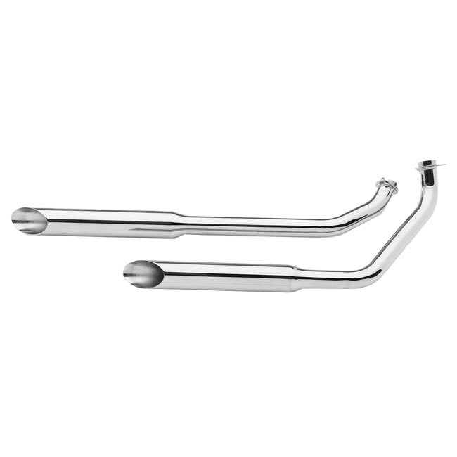Paughco, Shotgun Slash Cut exhaust (38"). Chrome